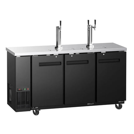 GGM Gastro Draft Beer Dispenser / Kegerator - 3x 50L kegs - 1850x620mm - 3 Taps