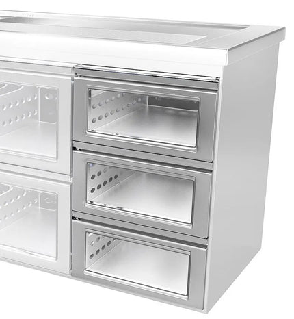 GGM Gastro Drawer kit - Glass - 540x610x860mm - for BRF & BLF series - 1/3, 1/3 & 1/3 split