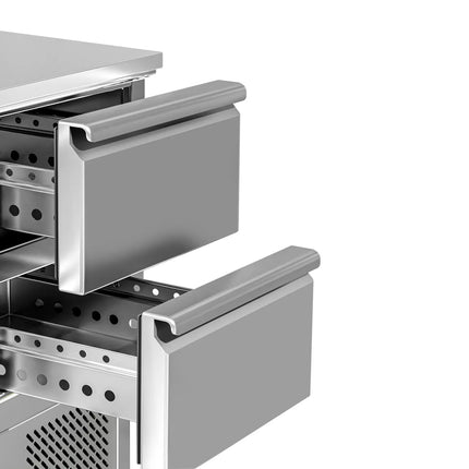 GGM Gastro Drawer kit - Stainless steel - 500x600x760mm - GN 1/2 - for SAG series - 2x 1/2 split; smooth surface