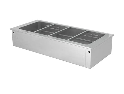 GGM Gastro Drop-in Bain Marie - 1500mm - 4x GN 1/1 - 200mm deep - Wet Heat - 2,92 kW