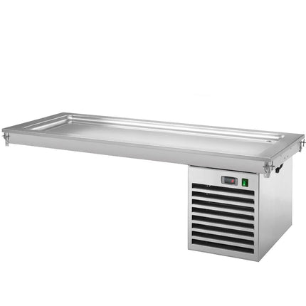 GGM Gastro Drop-In Cold Plate - 2100mm - +2 to +8°C - 6x GN 1/1 - 700W