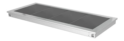 GGM Gastro Drop-in Hot Plate - Stainless Steel - 1460mm - 4x GN 1/1 - 1.8 kW