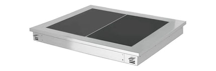 GGM Gastro Drop-in Hot Plate - Stainless Steel - 800mm - 2x GN 1/1 - 0.9 kW