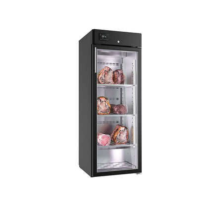 GGM Gastro Dry Ageing Fridge - 600x656mm - with 1 glass door - Black