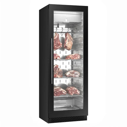 GGM Gastro Dry Ageing Meat maturing cabinet - 595x710mm - with 1 glass door - Black