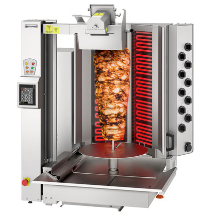 GGM Gastro Electric Automatic Doner Kebab Grill - 10 Burner - up to 150kg - 16kW - incl. 1 skewer & grease tray