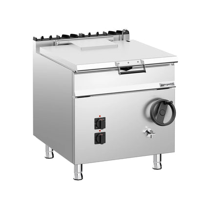GGM Gastro Electric Bratt Pan - 80L - 12kW - Manual Tilt - with Water Fill Tap