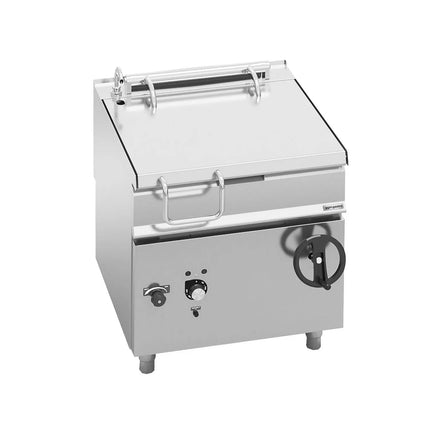 GGM Gastro Electric Bratt Pan - 80L - 9.6kW - Manual Tilt - with Water Fill Tap