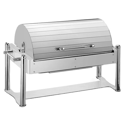 GGM Gastro Electric Chafing Dish - GN 1/1 - with Roll Top Lid - Chrome