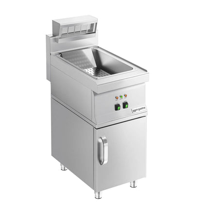 GGM Gastro Electric Chip Scuttle - 1.17kW - 1x GN 1/1 - with base cupboard - 1 Door - Freestanding