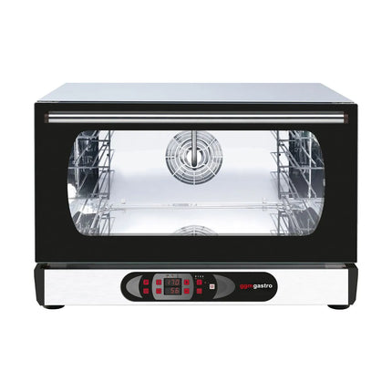 GGM Gastro Electric Commercial Compact Convection Oven with Steam Injection - Digital Controls - 1 Baking Chambers - 3x GN 1/1 or 600x400mm (EN 60x40)