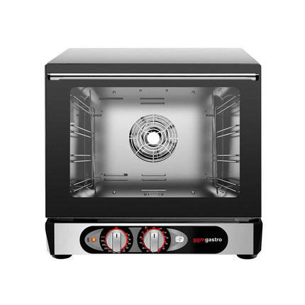 GGM Gastro Electric Compact Convection Oven with Steam Injection - Manual Controls - 1 Baking Chambers - 4x 450x340mm - incl. 4x Baking Trays