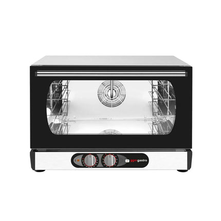 GGM Gastro Electric Compact Convection Oven - with Steam Injection - Manual Controls - 3x GN 1/1 or 3x 600x400mm (EN 60x40)