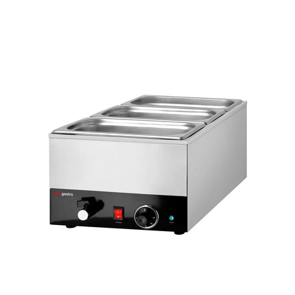 GGM Gastro Electric Countertop Bain Marie - GN 1/1 - 150mm deep - 1,2 kW - with Drain Tap