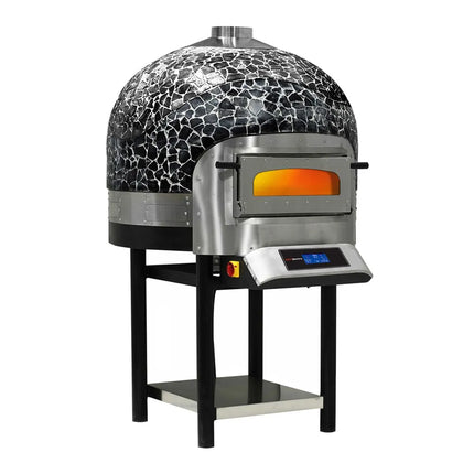 GGM Gastro Electric Deck Pizza Oven - Single Deck - Stone Deck - 6 - Ø 30cm (30.5 cm) - Touchscreen Controls - up to 400°C - incl. Base frame