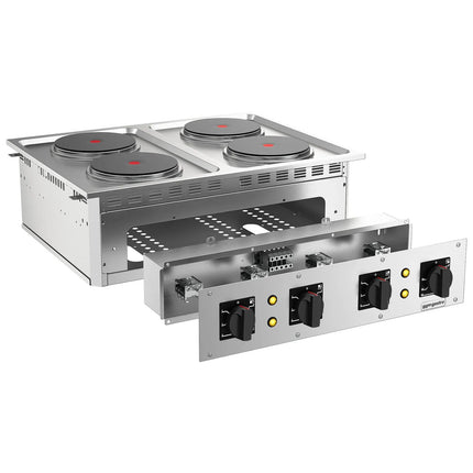 GGM Gastro Electric Drop-in Boiling Top - 10.4kW - 4 Plates