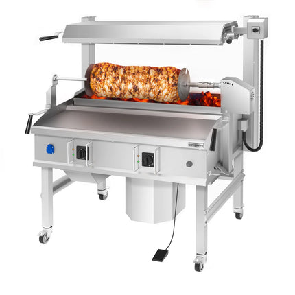 GGM Gastro Electric Horizontal Kebab Grill (Cağ Kebab) - up to 85kg - 14kW - Floor-standing