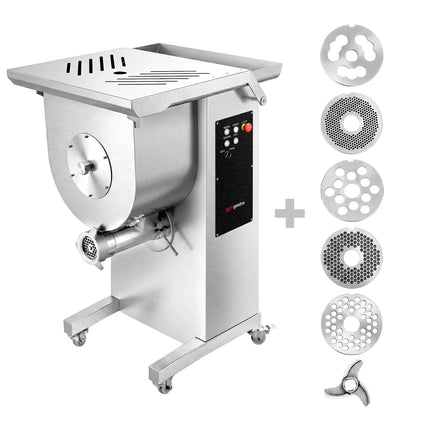 GGM Gastro Electric meat grinder - Size 32 with meat mixer - 800-1000 kg/h - Capacity: 42 liters / 30 kg