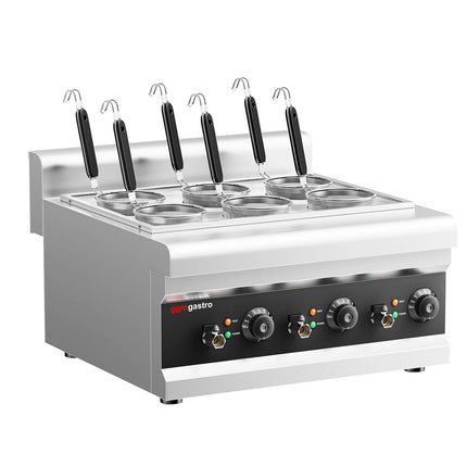 GGM Gastro Electric Pasta Cooker - Countertop - 3kW - with 6 Baskets