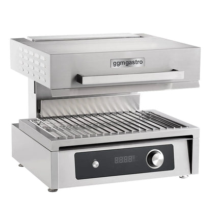 GGM Gastro Electric Rise & Fall Salamander Grill - Infrared - 4.5kW - 220V - Electronic Controls - Height-Adjustable Heating Elements