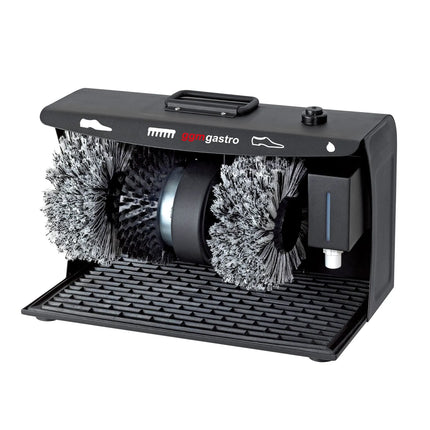 GGM Gastro Electric Shoe Shine Machine – 120W - 2 Polishing Brushes - 1 Cleaning Brush - 100 ml Polish Dispenser