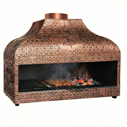 GGM Gastro Enclosed Copper Charcoal Grill - 1500mm