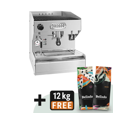 GGM Gastro Espresso Machine "Allegro" - 1 Group - incl. Pre-infusion System & 1 Steam Wand