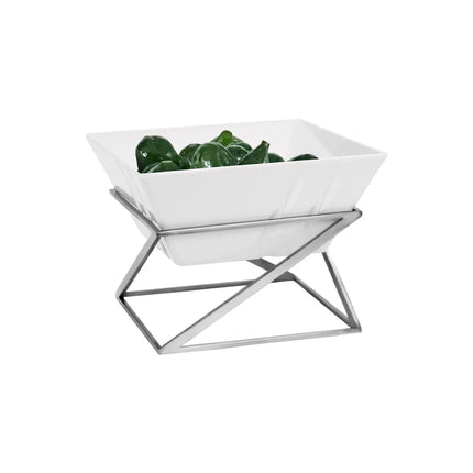 GGM Gastro Etagere / Buffet Stand - Chrome - square - Height: 175mm - incl. 1 Melamine bowl