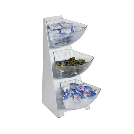 GGM Gastro Etagere / Buffet Stand - MULTI RACK - Stainless steel frame - Height: 410mm - with 3 shelves - suitable for 11455#6