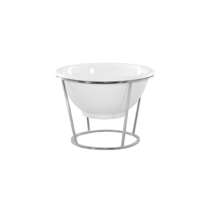 GGM Gastro Etagere / Buffet Stand - Stainless steel - Chrome, high gloss - round - Ø280mm - incl. 1 Melamine bowl - with 1 shelf - suitable for small round bowls