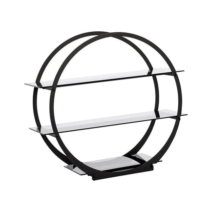 GGM Gastro Etagere / Buffet Stand - Stainless steel frame - Black - round - Ø540mm - with 3 shelves