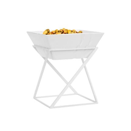 GGM Gastro Etagere / Buffet Stand - White - square - Height: 275mm - incl. 1 Melamine bowl