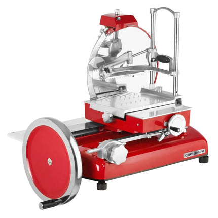 GGM Gastro Flywheel Meat Slicer - Blade 250mm - Red