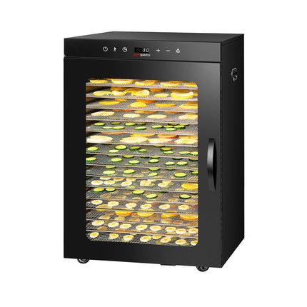 GGM Gastro Food Dehydrator - with 16 Trays - Black - Digital Timer - 1.5kW