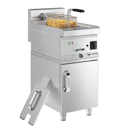GGM Gastro Free Standing Electric Fryer - 10 litres - 9kW - incl. substructure with 1 door