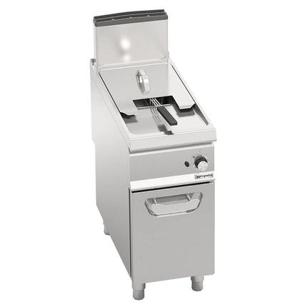 GGM Gastro Free Standing Gas Fryer - 18 litres - 14kW - Electronic control - with drain tap - Indirect heating