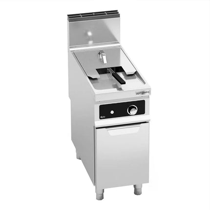 GGM Gastro Free Standing Gas Fryer - 18 litres - 14kW - Indirect heating - Electronic control - with drain tap
