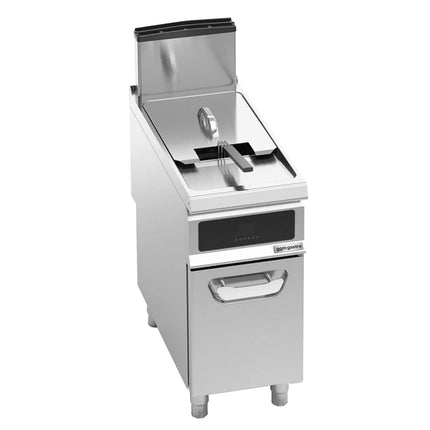 GGM Gastro Free Standing Gas Fryer - 20 litres - 17.5kW - Electronic control - with built-in oil filtration - incl. base frame