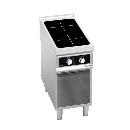 GGM Gastro Freestanding Induction Hob - 10kW - 2 zones - with open base shelf - Bflex Digital