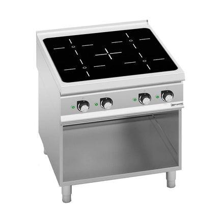 GGM Gastro Freestanding Induction Hob - 20kW - 4 zones - with open base shelf - Heavy Duty