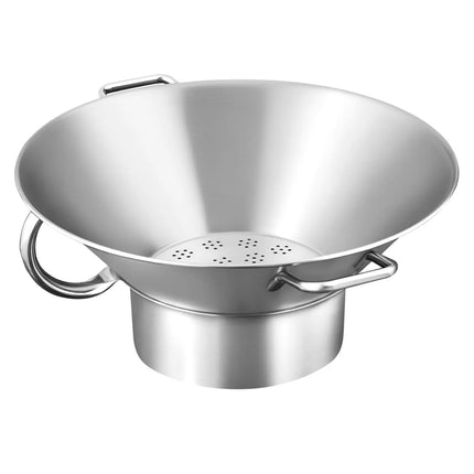 GGM Gastro French Fries Colander – Ø41 cm - stainless steel - side handles - removable bowl