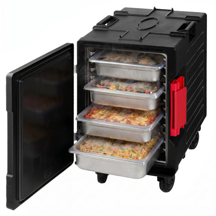 GGM Gastro Front-Loading Insulated Food Thermobox – 88 Litres – for 12 × GN 1/1 – with Quiet Castors