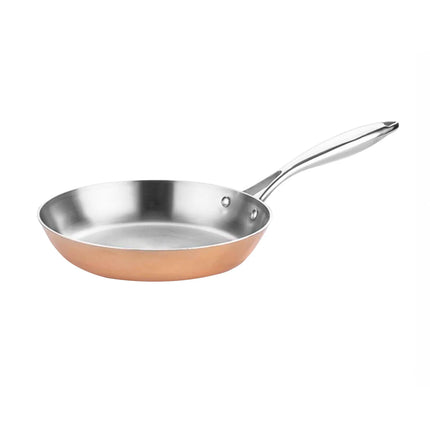 GGM Gastro Frying Pan - Copper Tri-Ply - Ø 240mm - Height: 50mm - suitable for gas, ceramic and electric (not induction)