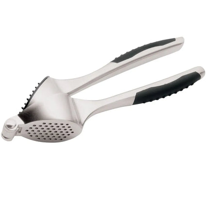 GGM Gastro Garlic Press - Soft-Grip Handles - with Cherry Stoner - Length: 37mm - Zinc Alloy