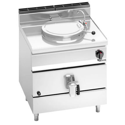GGM Gastro Gas Boiling Pan - 55L - 15.5kW - Direct Heating - with Water Connection