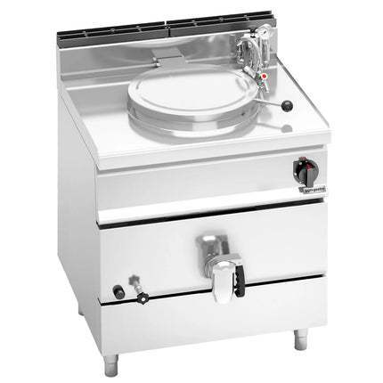 GGM Gastro Gas Boiling Pan - 55L - 15.5kW - Direct Heating - with Water Connection