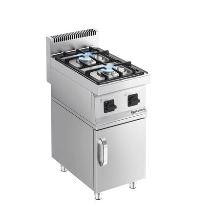 GGM Gastro Gas Boiling Top - 10kW - 2 burners - with base cabinet - 1 door