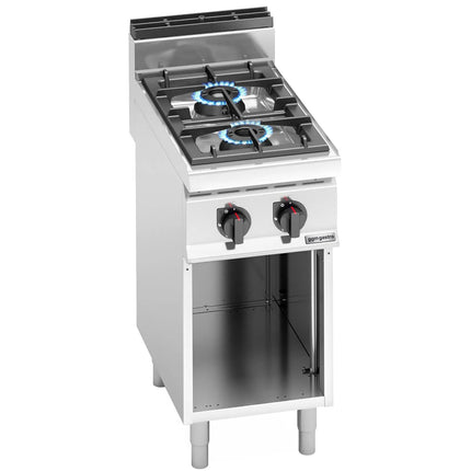 GGM Gastro Gas Boiling Top - 14kW - 2 burners - with open base shelf