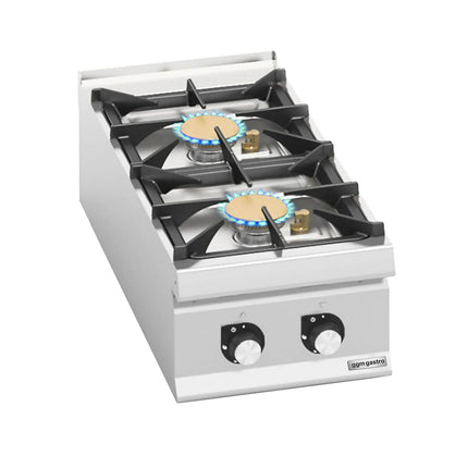 GGM Gastro Gas Boiling Top - 20kW - 2 burners - High-Output Model