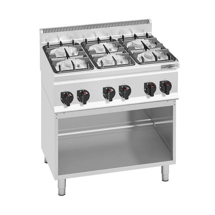 GGM Gastro Gas Boiling Top - 28.5kW - 6 burners - High-Output Burners